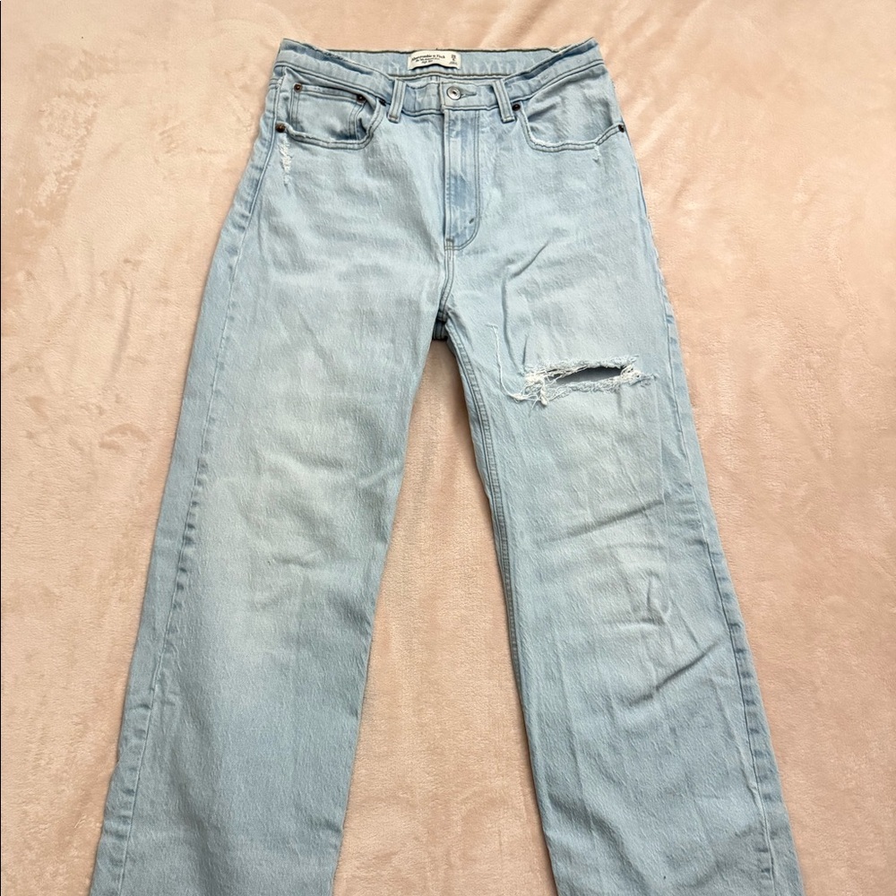 Abercrombie High Rise 90s Straight Jeans